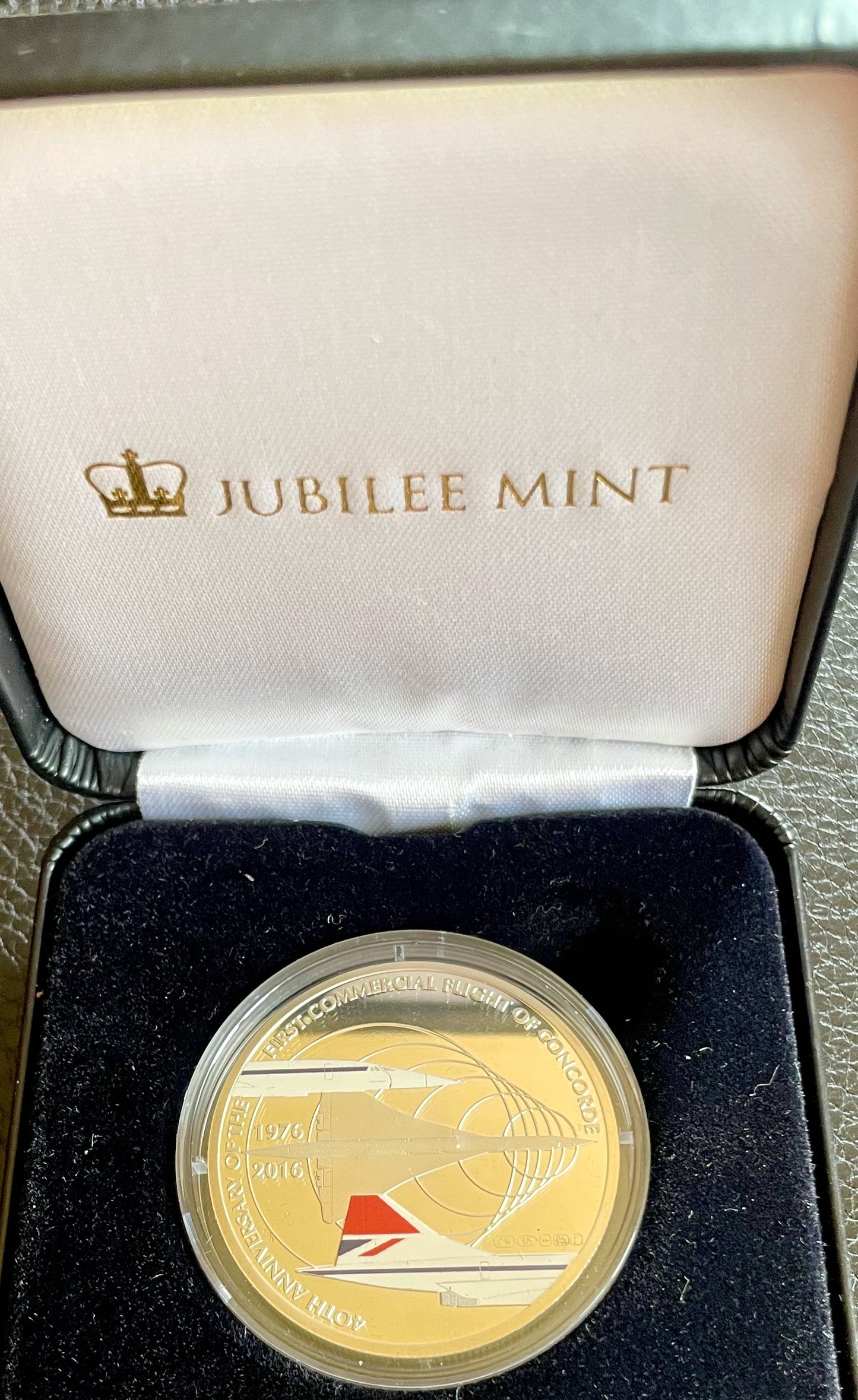 2016 Concorde 40th Anniversary 38mm silver medal