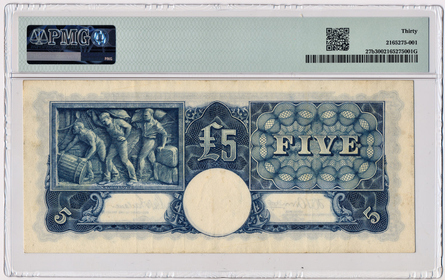 AUSTRALIA P.27b 1941 £5 VF 30