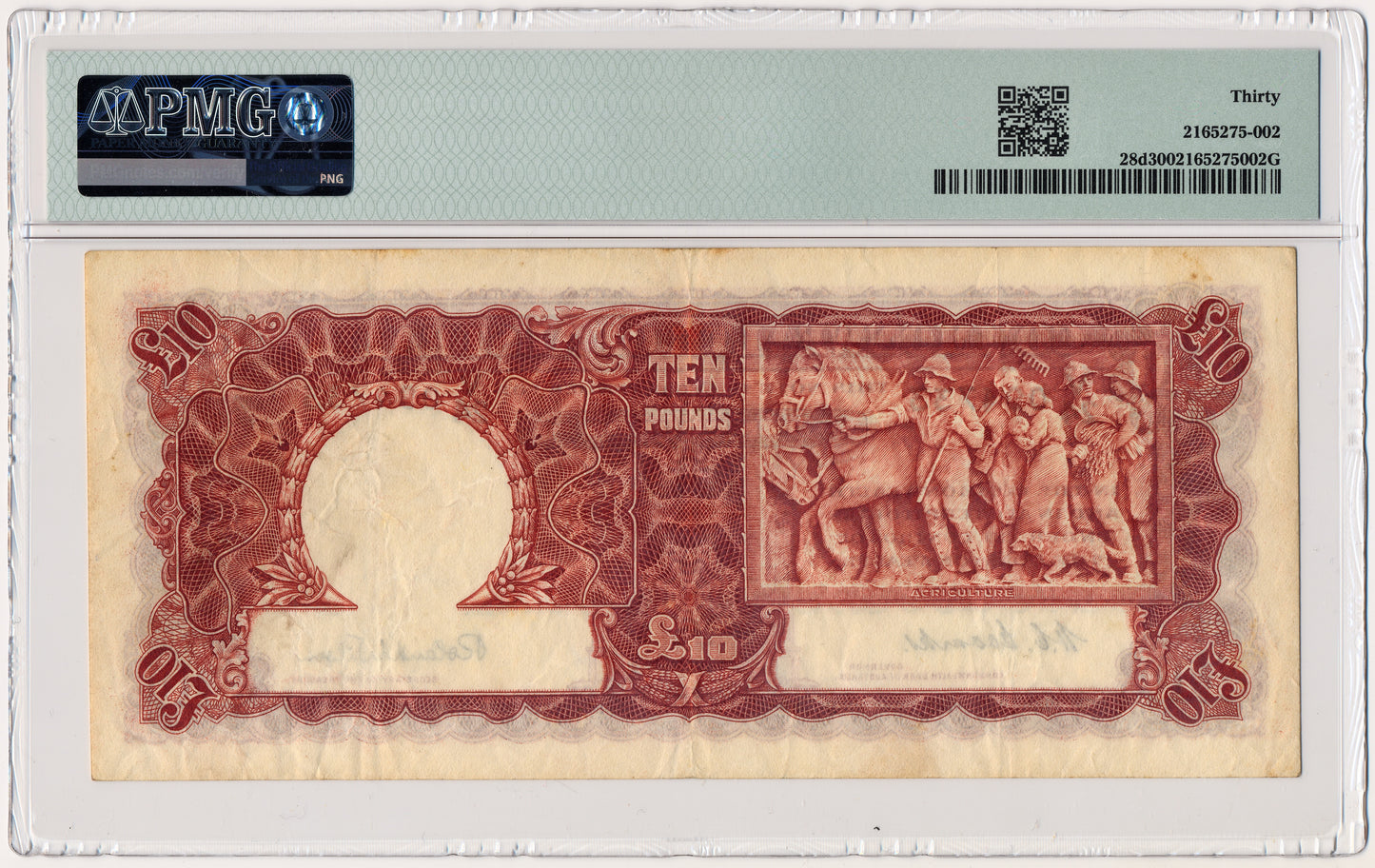 AUSTRALIA P.28d 1927 £10 VF 30