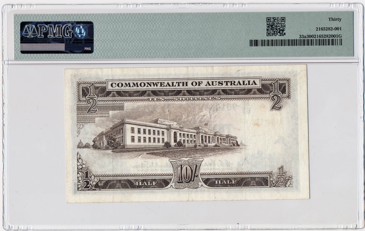 AUSTRALIA P.33a 1961-1965 10 Shillings VF 30