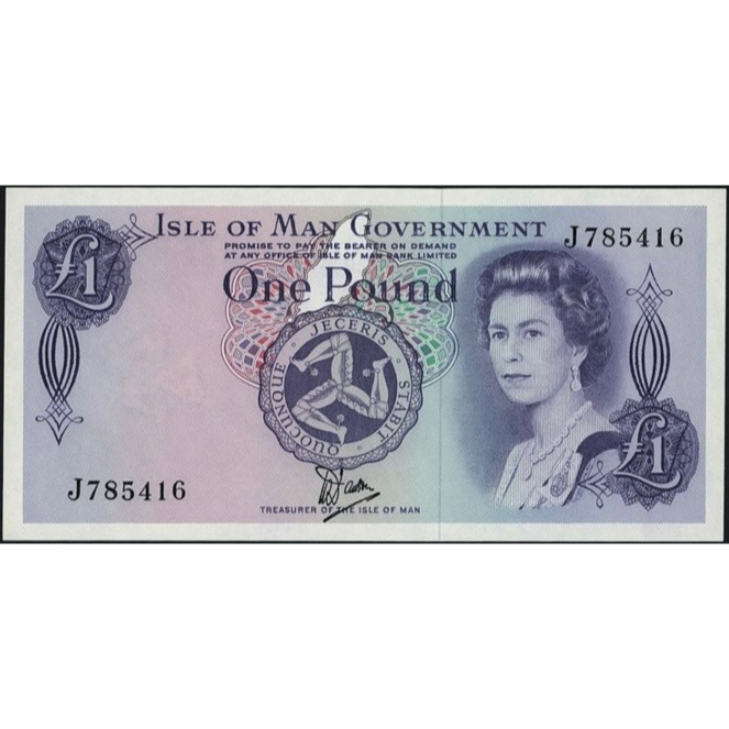 ISLE OF Man P.34 IM33a 1979-1983 £1 UNC
