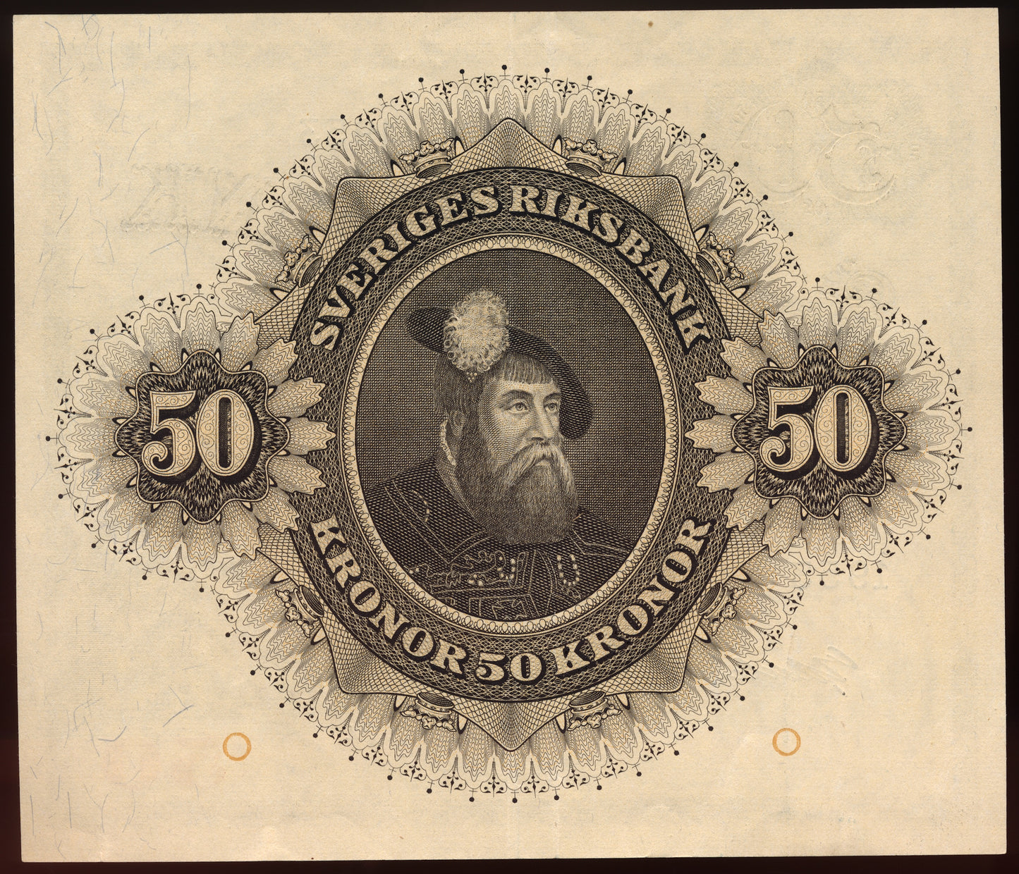 SWEDEN P.35af 1953 50 Kronor AUNC