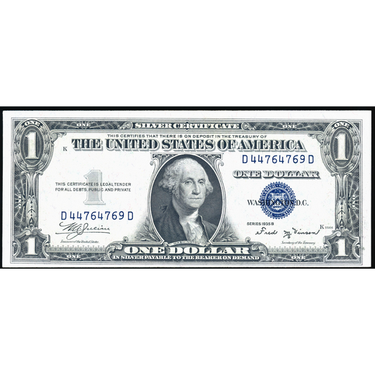 USA P.416b Series 1935B Silver Certificate $1 UNC