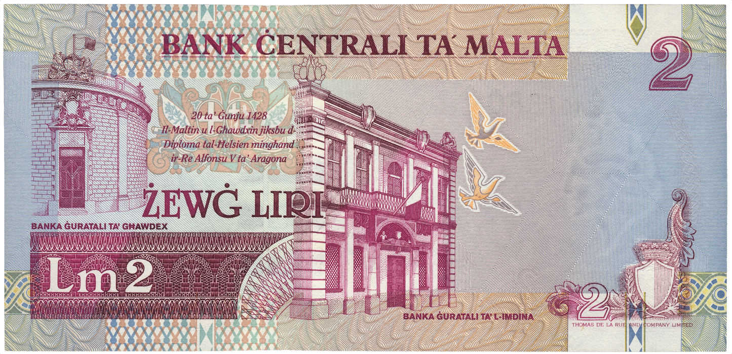 MALTA P.45a 1994 £1 A/9 UNC