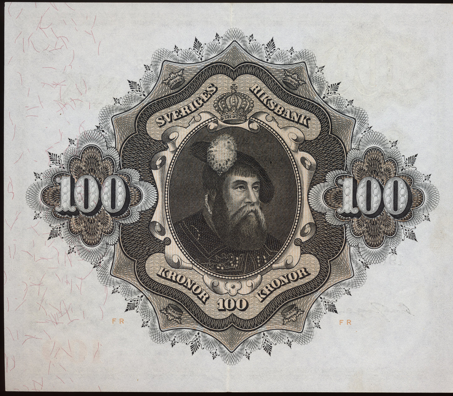 SWEDEN P.48e 1963 100 Kronor AUNC