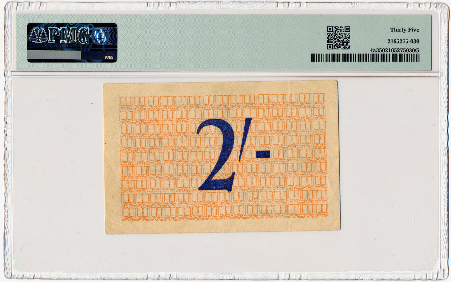 JERSEY P.4a JE3 1942 2 Shillings Choice Very Fine 35