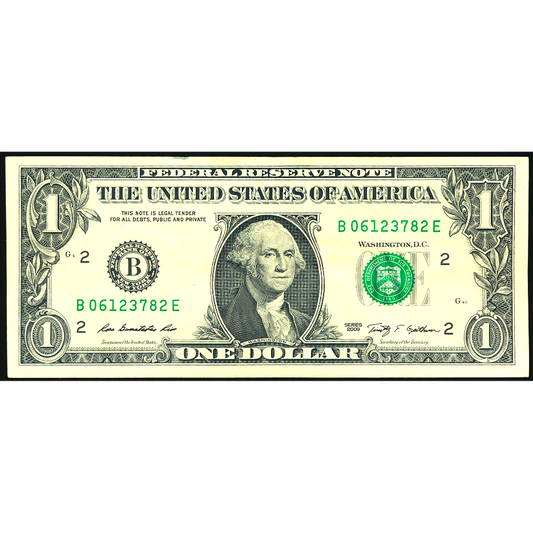 USA P.530 Series 2009 Federal Reserve $1 NEF
