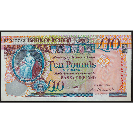 NORTHERN IRELAND P.84 NI227 2008 Bank of Ireland £5 banknote UNC