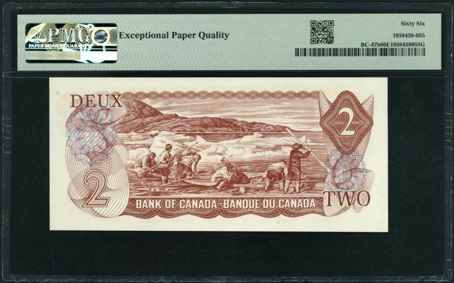 CANADA P.86b BC-47b $2 1974 Crowe, Bouey Gem UNC 66 EPQ