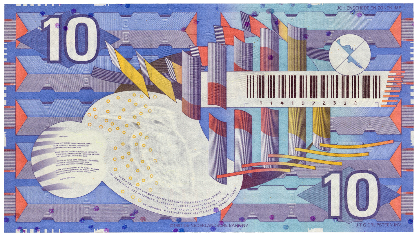 NETHERLANDS P.99 1997 10 Guilden UNC