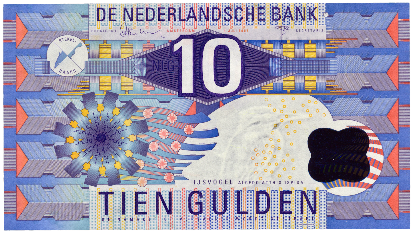 NETHERLANDS P.99 1997 10 Guilden UNC