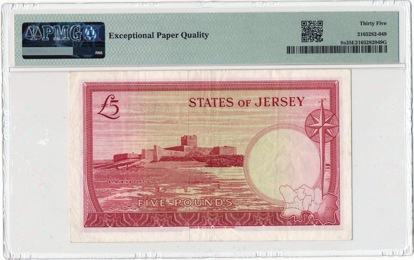 JERSEY P.9a JE21a 1963-1972 £5 Choice VF 35 EPQ