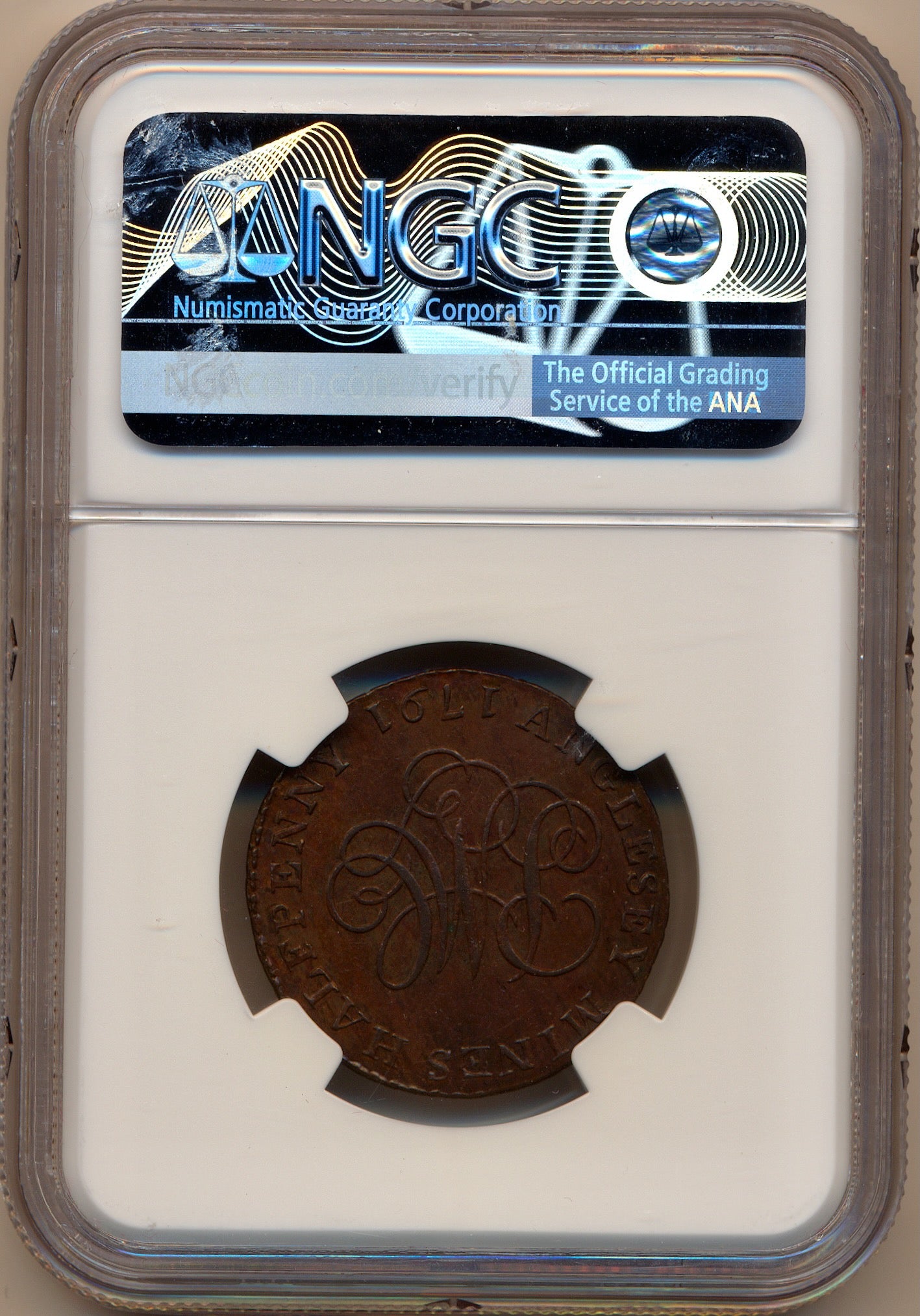 Anglesey D&H 410 1791 Conder Halfpenny MS62BN
