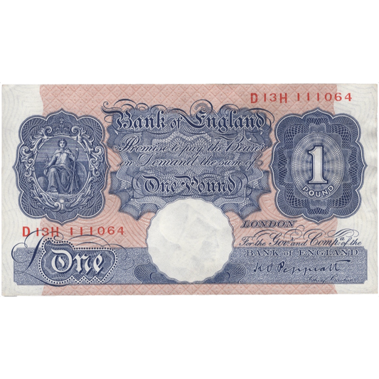 ENGLAND P.367a B249 1940-1948 Peppiatt £1 UNC AUNC