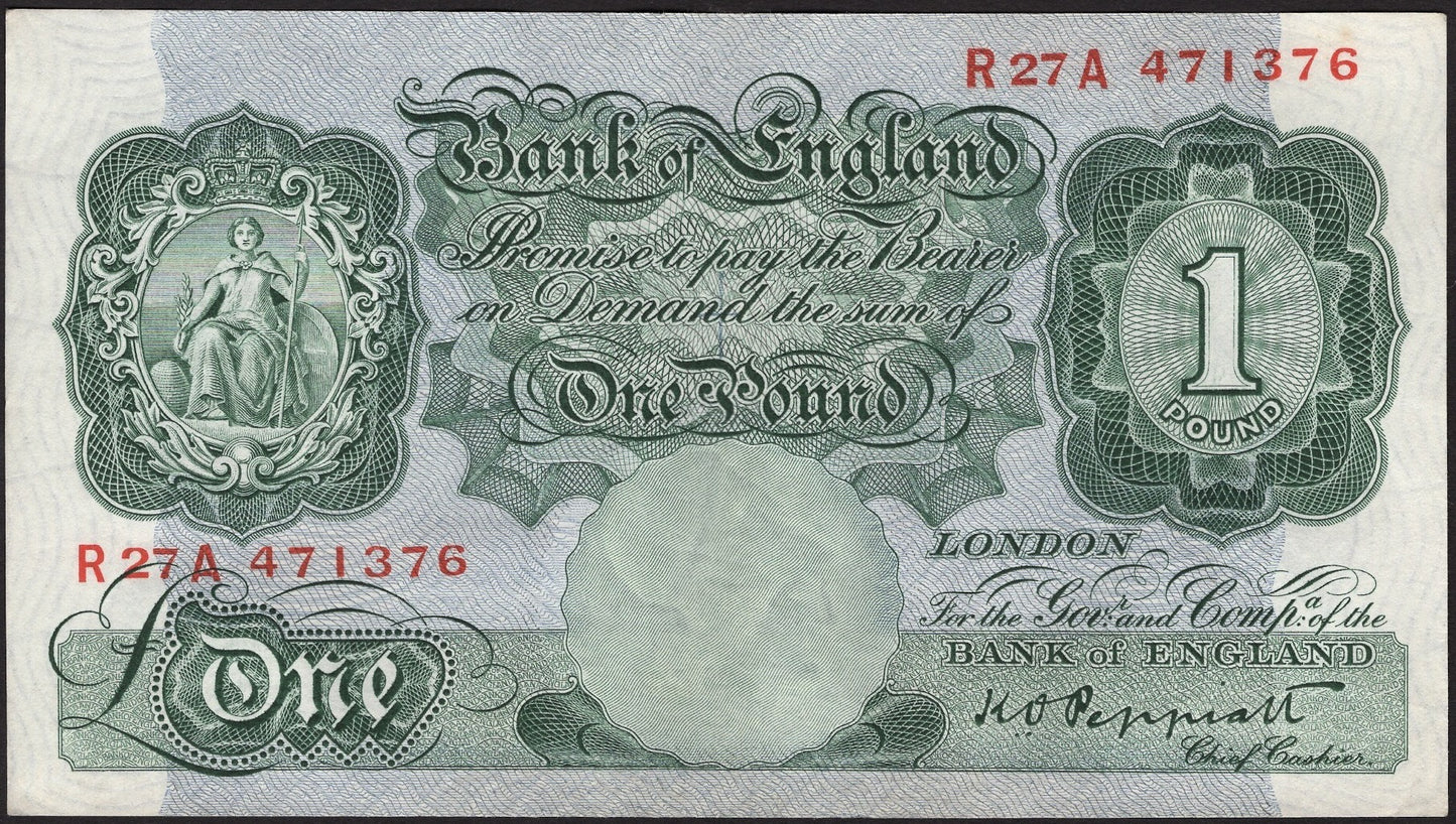 ENGLAND P.363d B258 1948 Peppiatt £1 EF