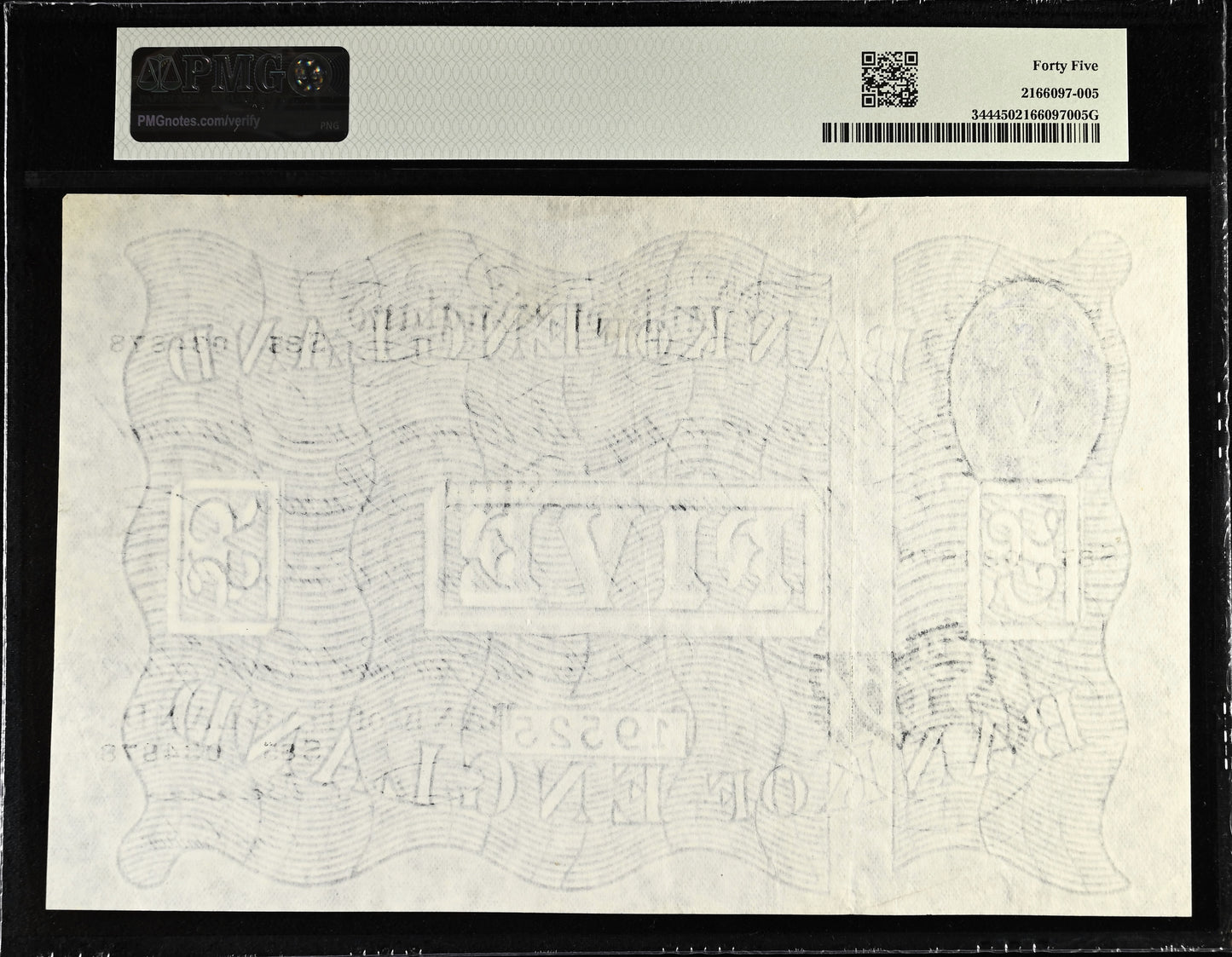ENGLAND P.344 B270 1950 Beale £5 S85 Choice EF 45