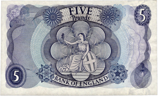 ENGLAND P.375b B313 1966-1970 Replacement Fforde £5 UNC