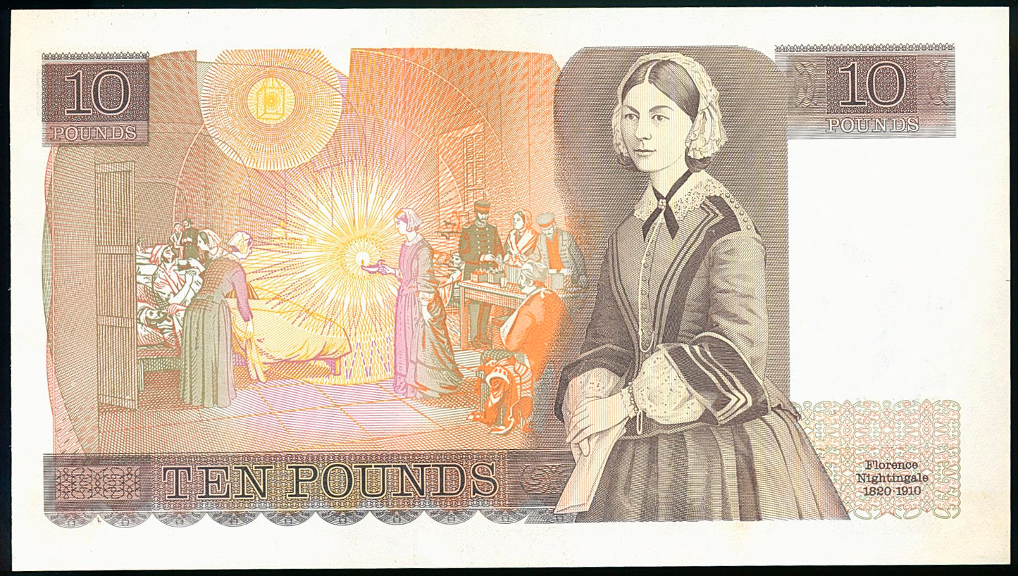 ENGLAND P.379c B348 1984-1986 Somerset £10 Last series UNC CR03