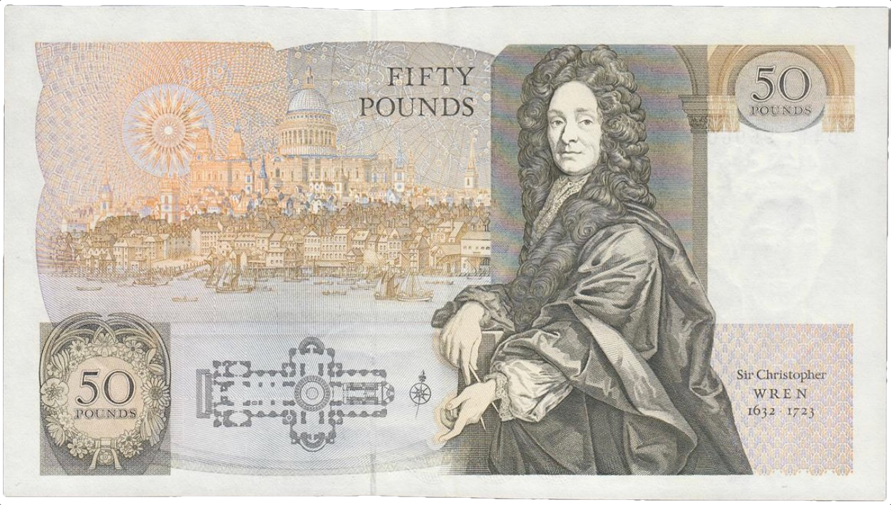 ENGLAND P.381b B356 Gill 1981 - 1993 £50 UNC