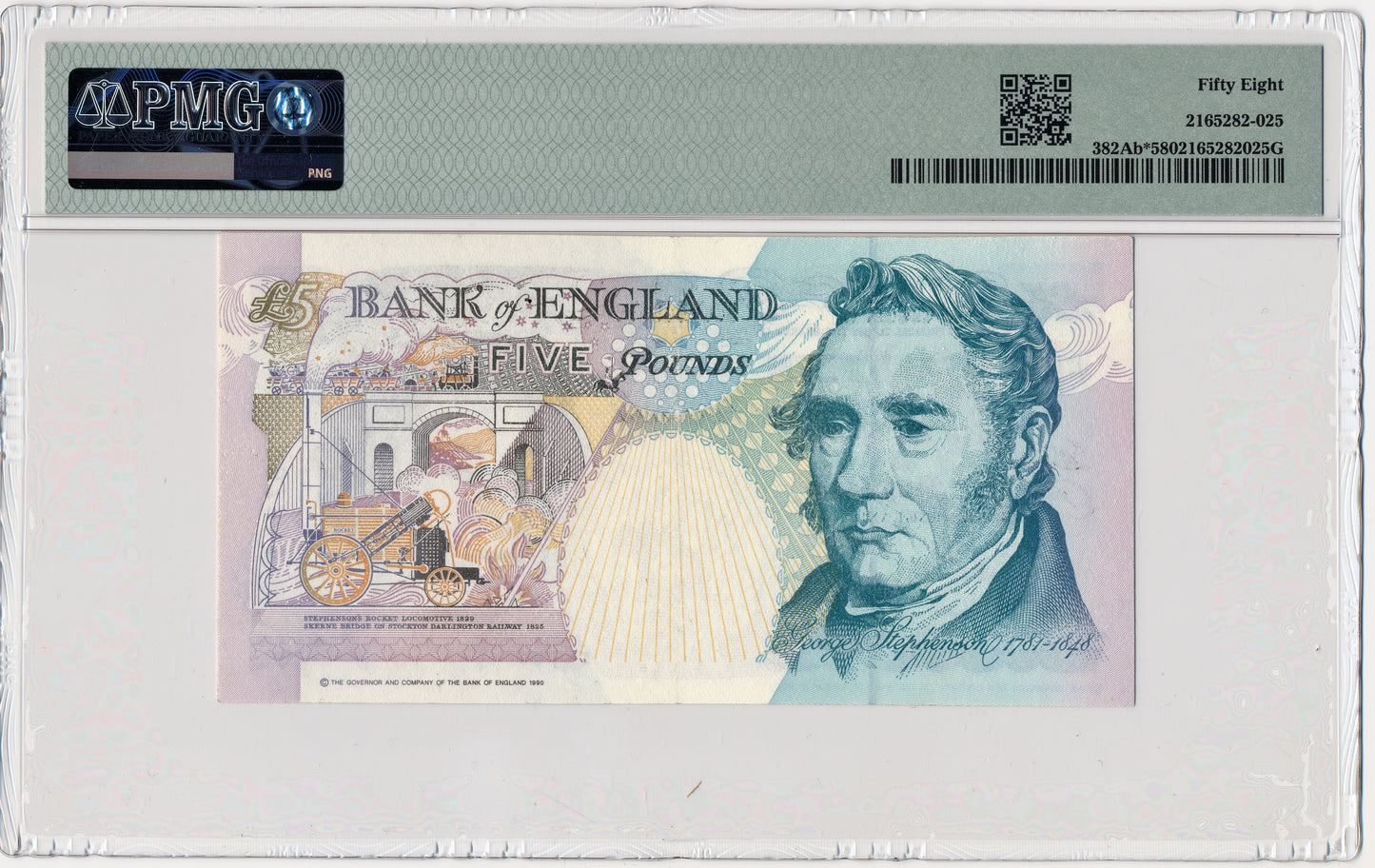 ENGLAND P.382Ab B381 1991-2002 Lowther £5 Replacement LL42 Choice AUNC 58