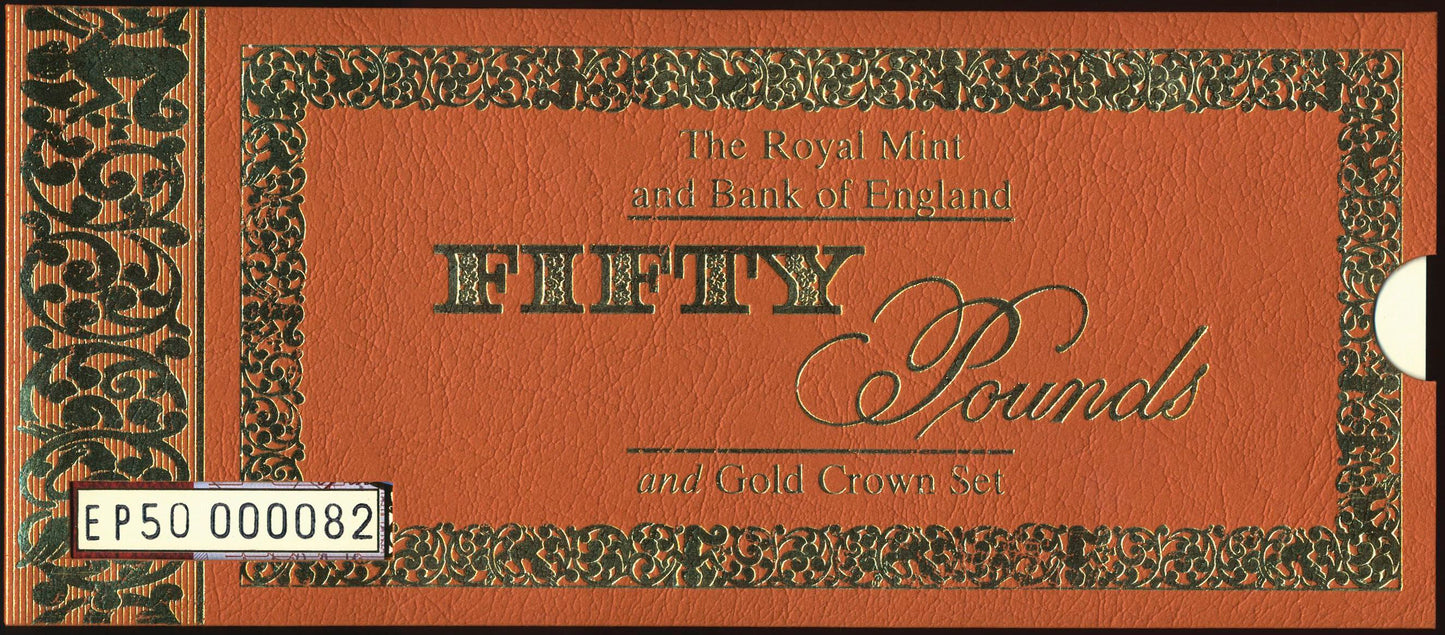 C125 1997 Debden presentation set Queens Golden Wedding Anniversary £50 B377 (EP50) - excludes gold crown