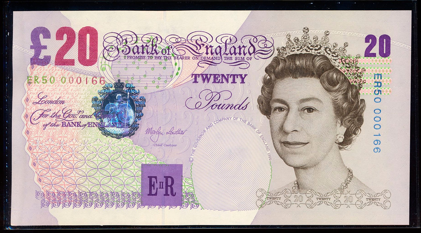 C167 2000 Debden Golden Jubilee presentation set ER prefix £20 B386 (Banknote only)