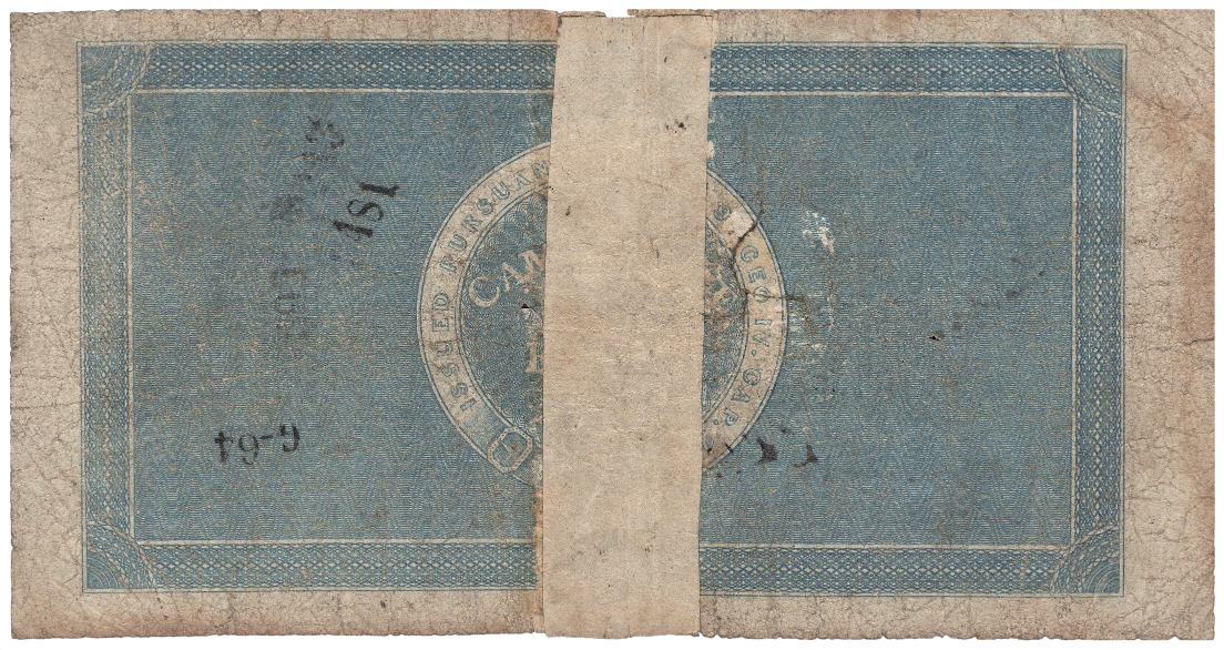 Cambridge Bank 1838 £5 banknote Outing 411a