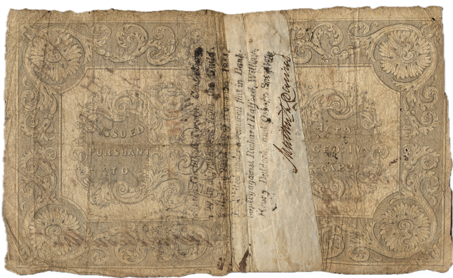 Canterbury Union Bank 1840 £5 banknote Outing 415e