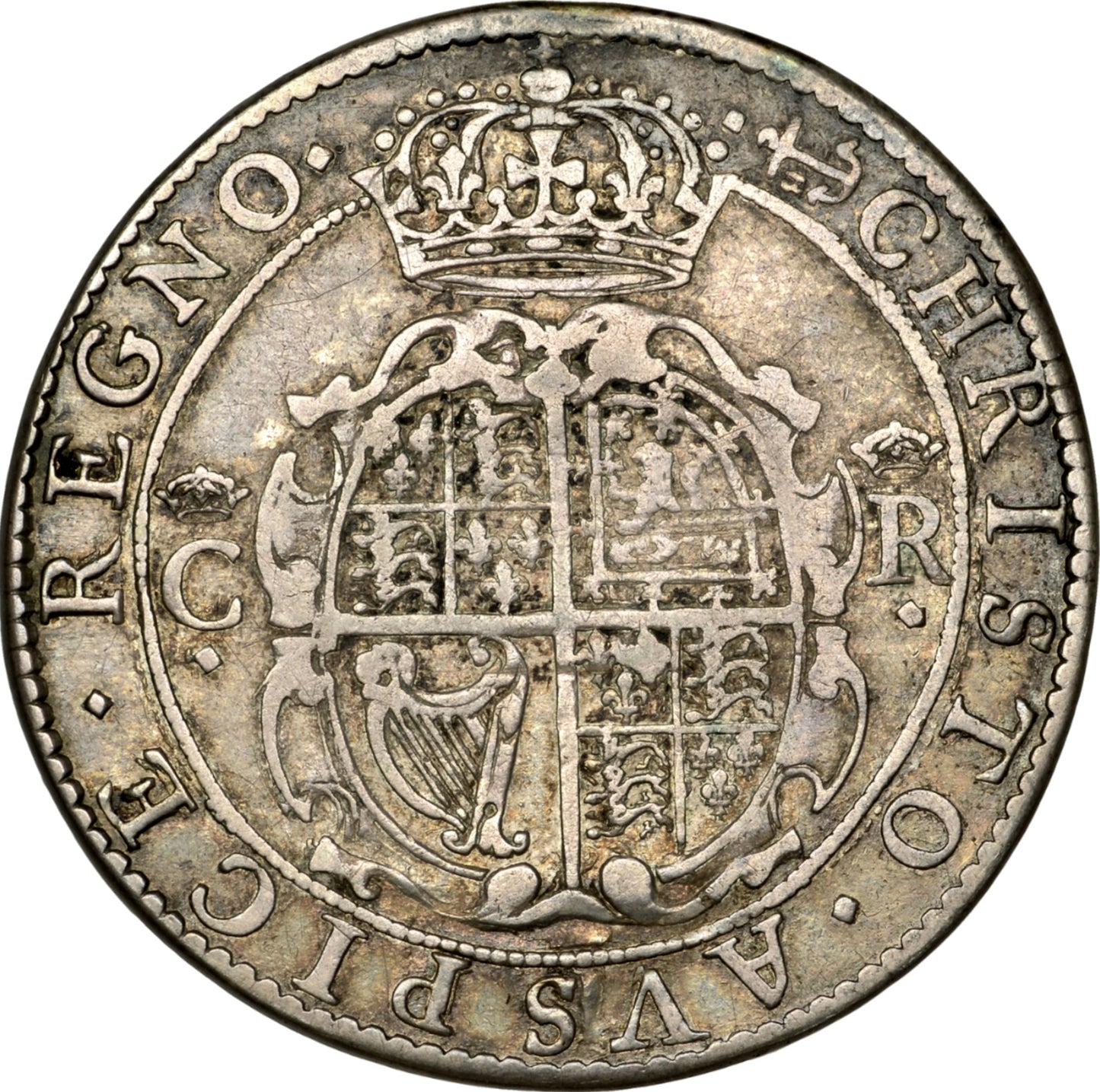 1631 - 1632 CHARLES I Halfcrown (Briot's Second Milled coinage) S2858 ESC 469 North 2304 GF