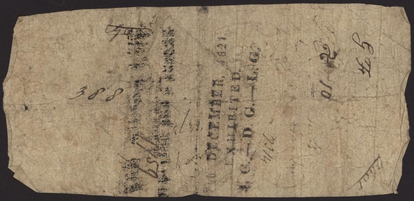 East Devon Bank 1817 £5 banknote Outing 979b