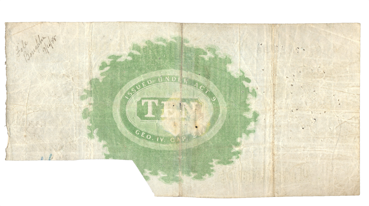 Faversham Bank 1886 £10 banknote NVF Outing 786f