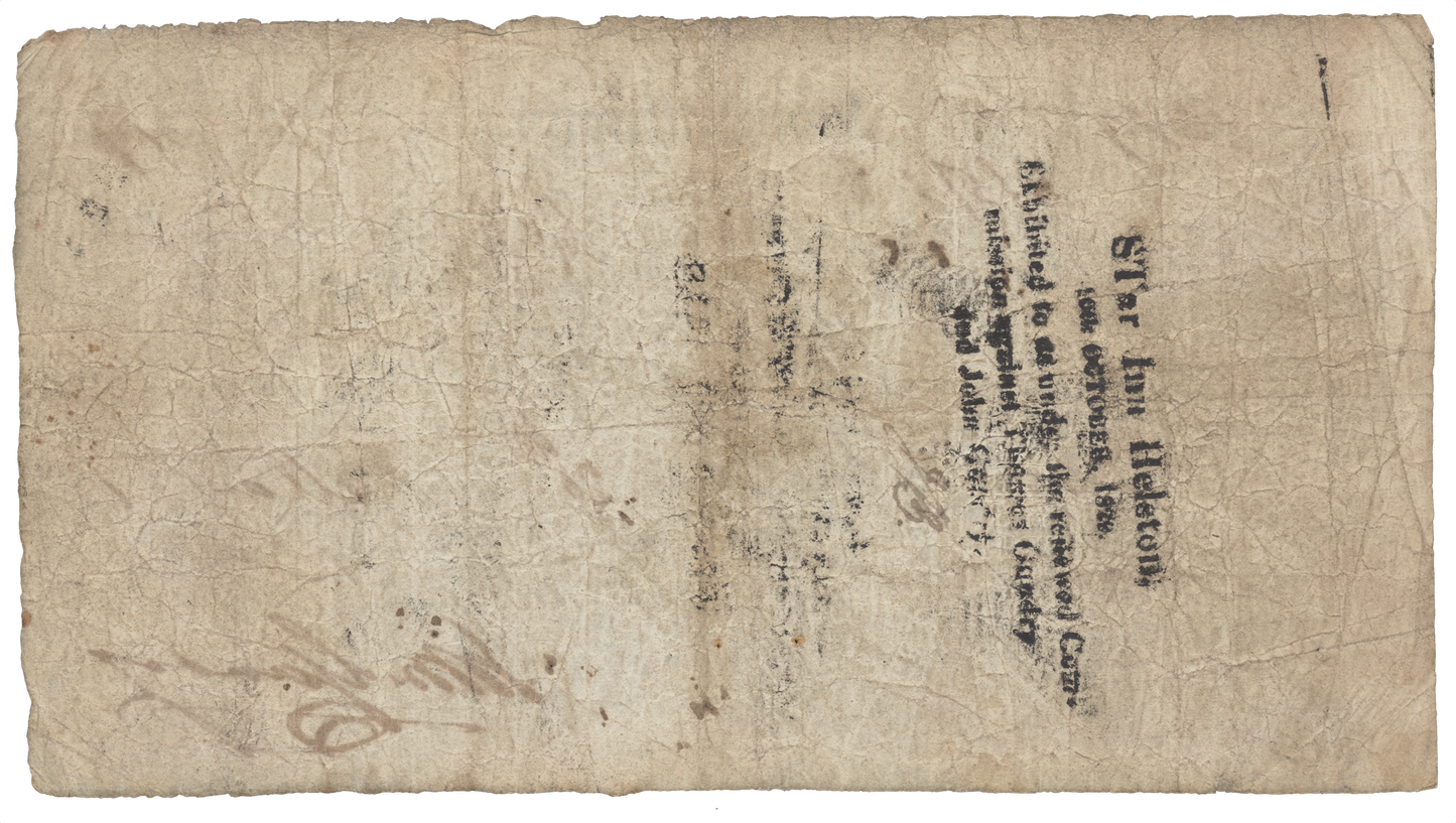 Goldsithney Bank 1818 £1 banknote F Outing 833a