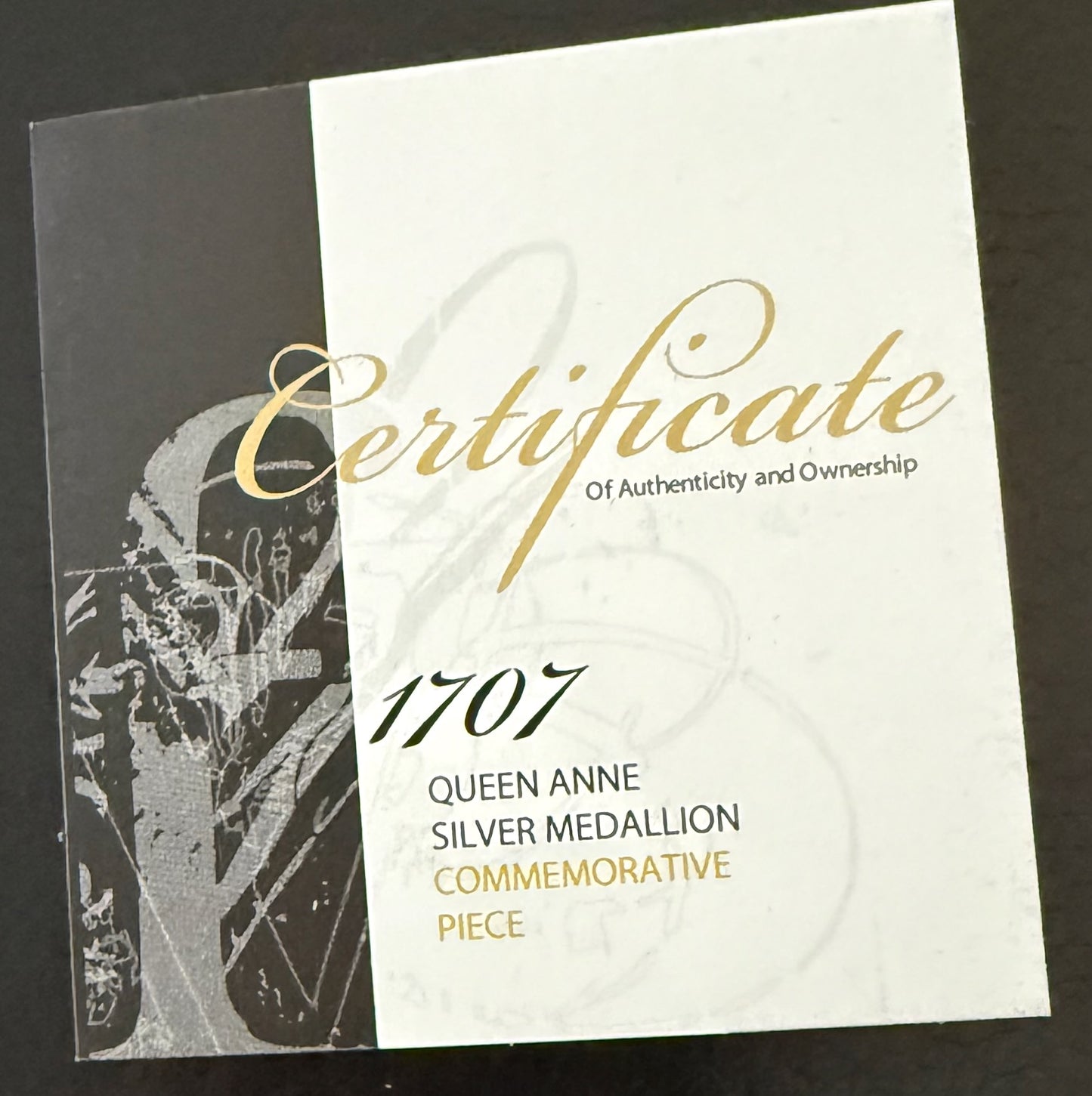 1707 Union of England and Scotland 44mm silver medal MI 295/107 E424a