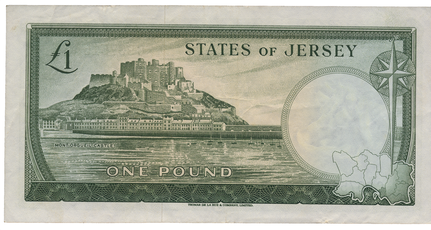 JERSEY P.8a JE11a 1963-1976 £1 EF