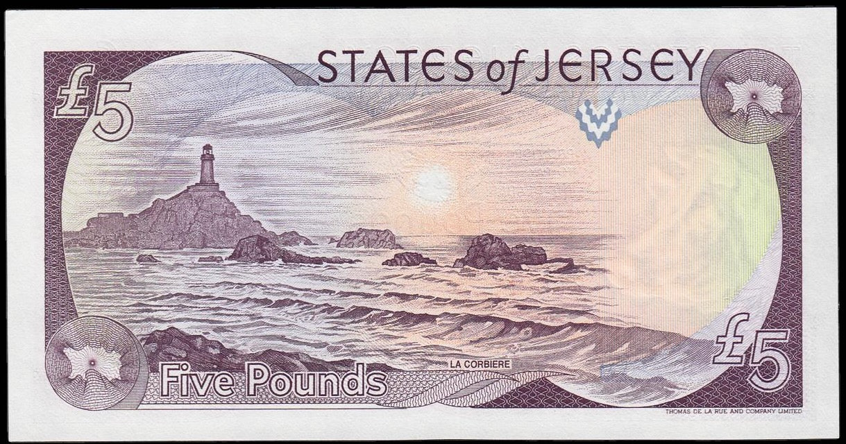JERSEY P.27a JE24b 1993-2010 £5 UNC