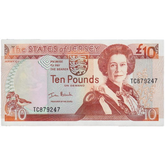 JERSEY P.28a JE34b 1993-2010 £10 UNC
