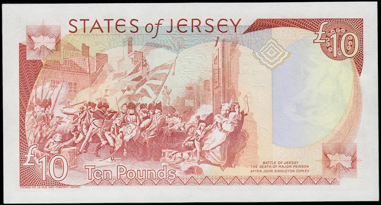 JERSEY P.28a JE34b 1993-2010 £10 UNC