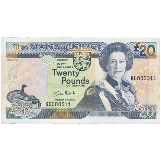 JERSEY P.29 JE43b 1993-2010 £20 UNC
