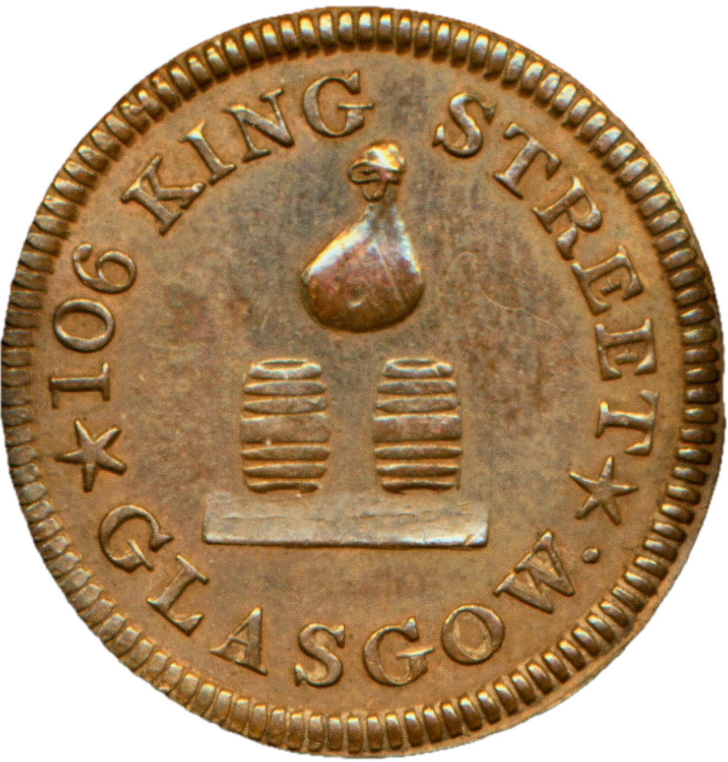 Lanarkshire D&H 13 Glasgow Anderson's Conder Token Farthing