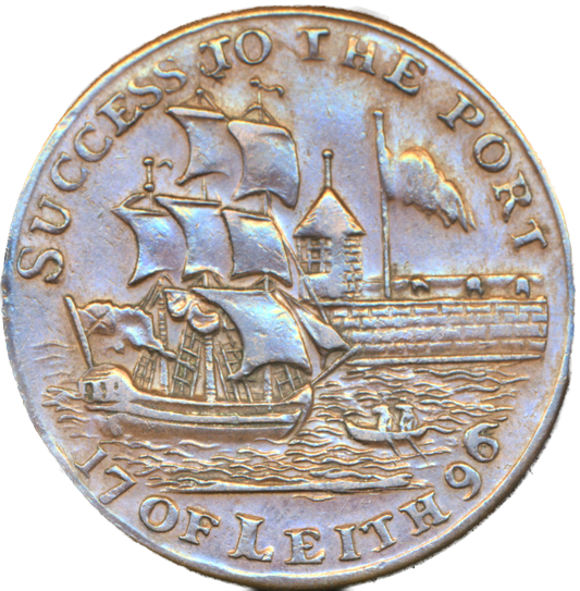 Lothian D&H 59 Leith 1796 Conder Halfpenny