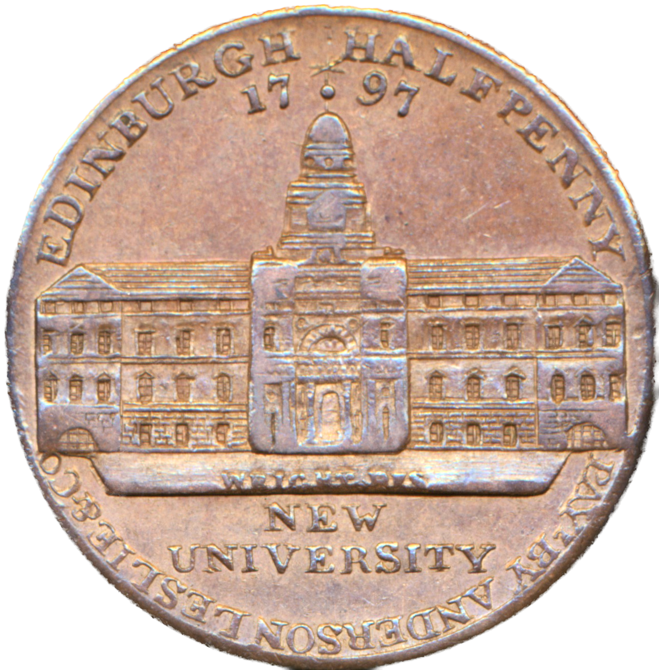 Lothian D&H 7 Edinburgh 1797 Conder Halfpenny