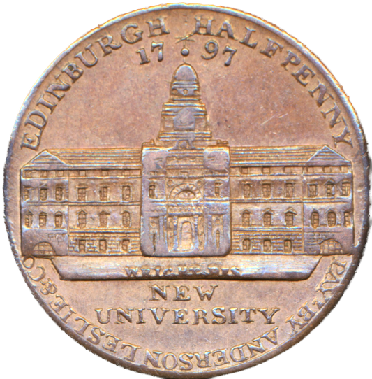 Lothian D&H 7 Edinburgh 1797 Conder Halfpenny