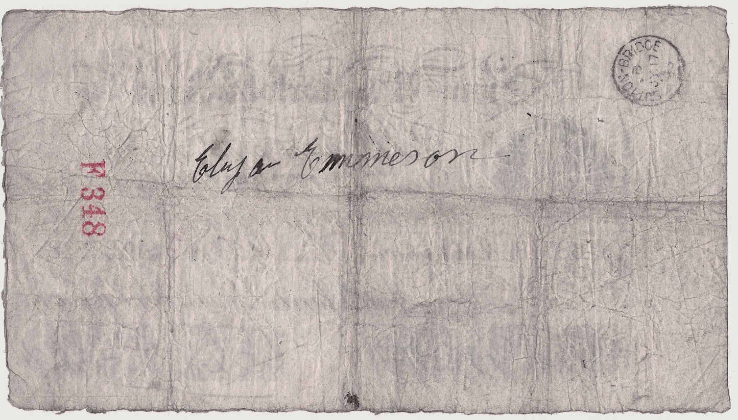 Lynn Regis & Norfolk Bank 1884 £5 banknote F Outing 1075d