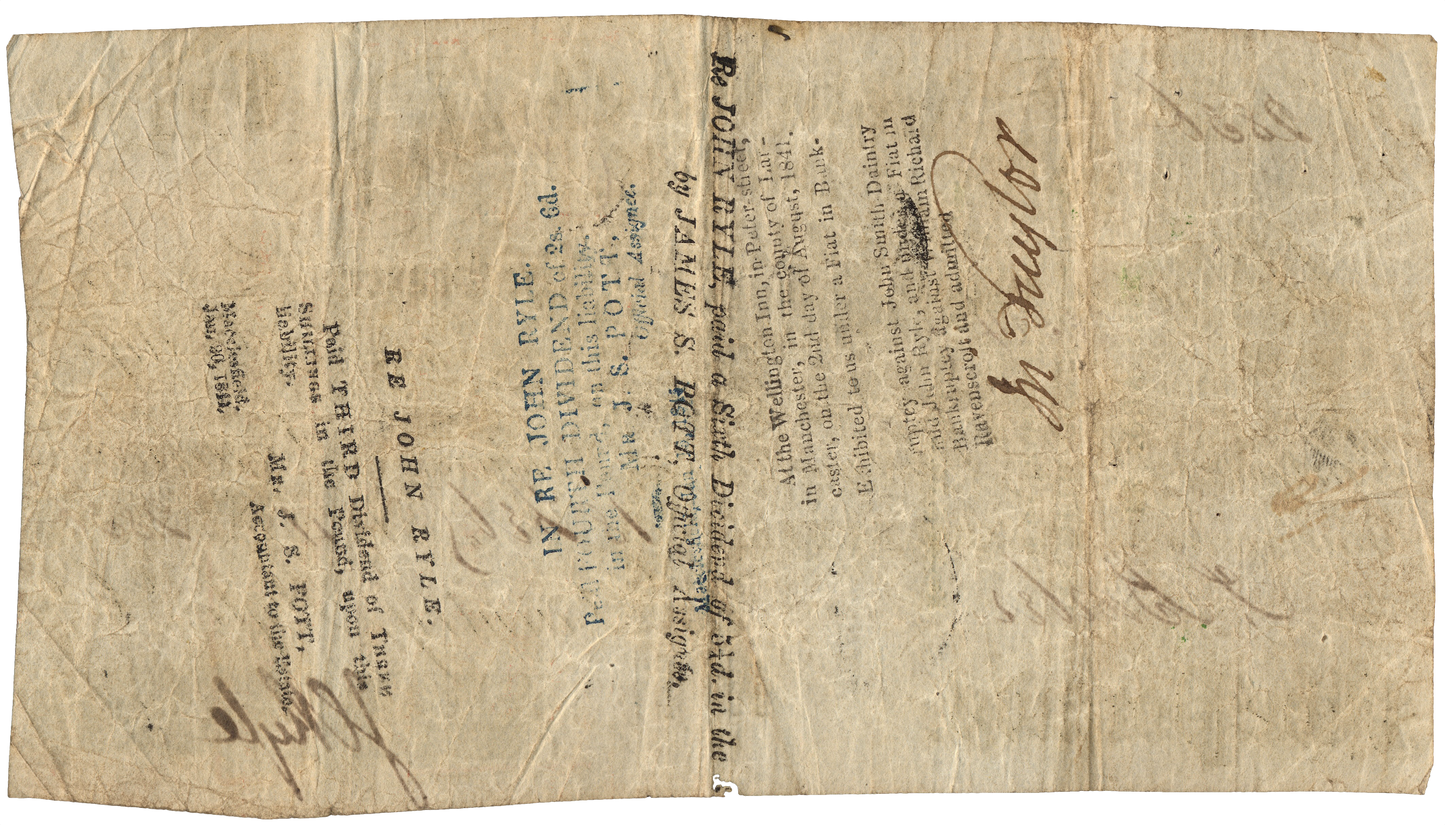 Macclesfield & Cheshire Bank 1841 £5 banknote Outing 1319b