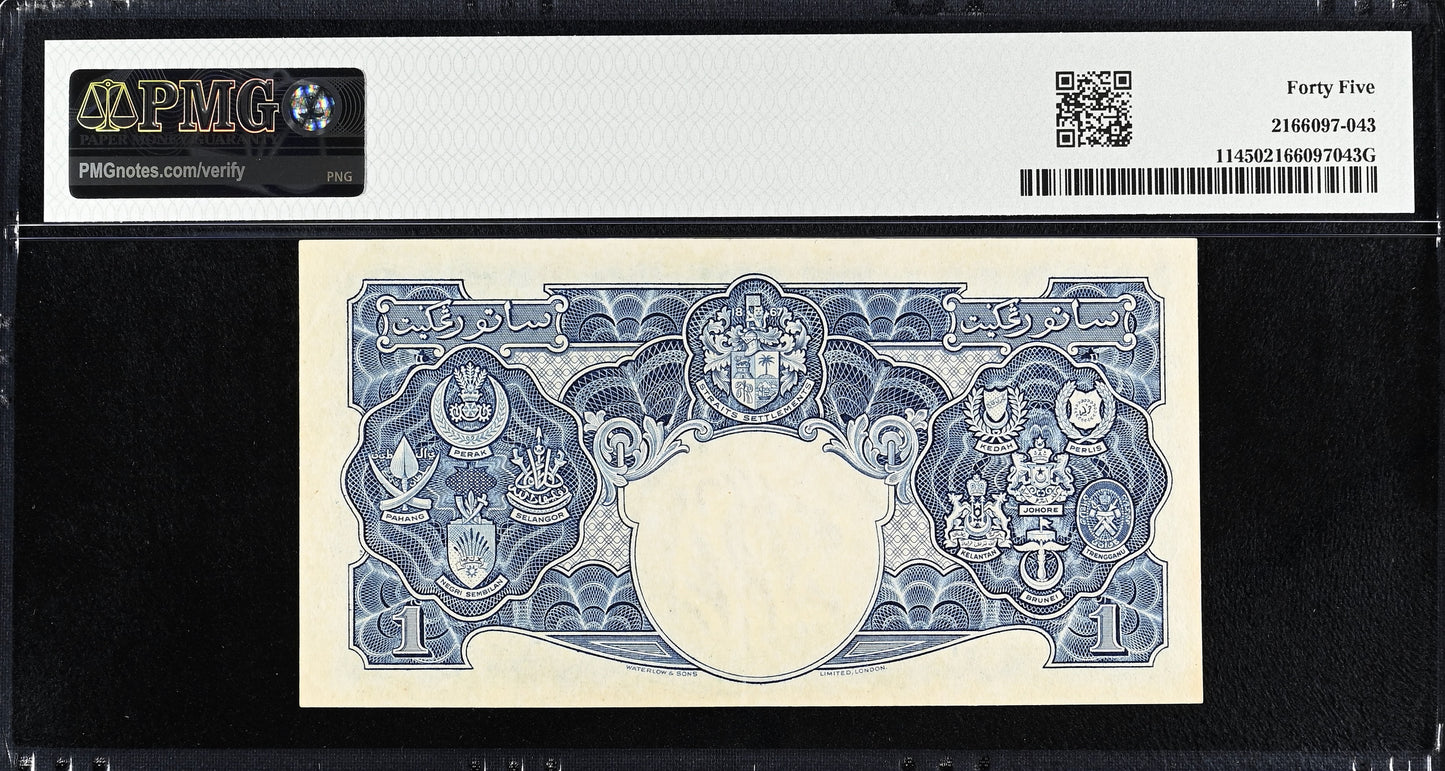 MALAYA P.11 1941 $1 Choice EF 45