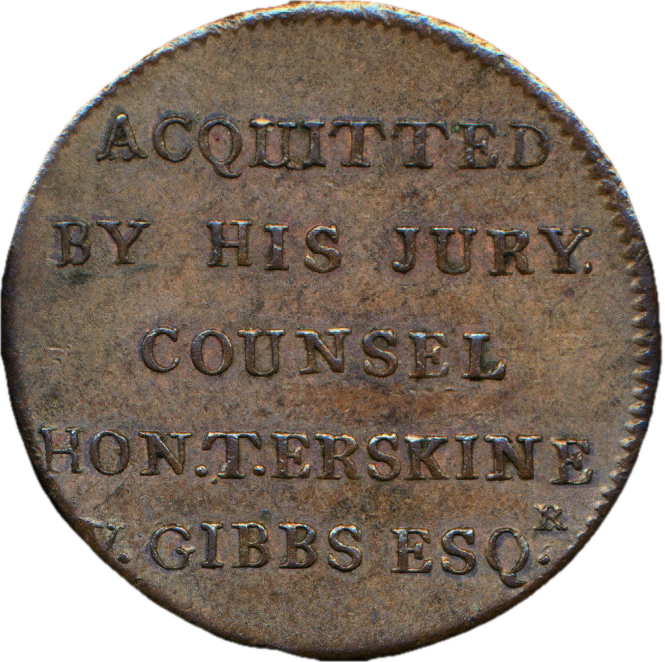 Middlesex D&H 1026 National Series 1794 Conder Halfpenny