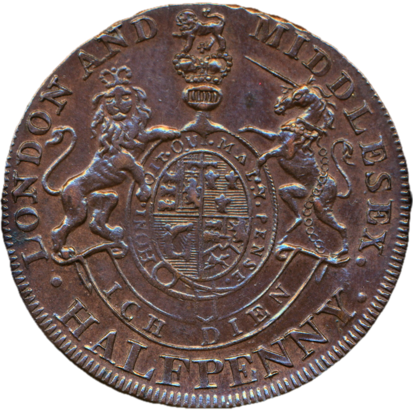 Middlesex D&H 954 National Series Conder Halfpenny
