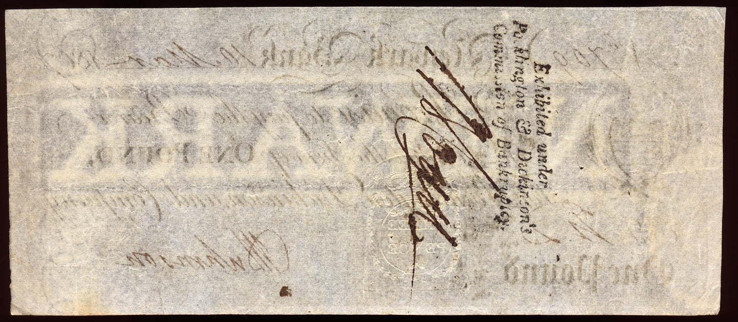 Newark Bank 1807 £1 banknote Outing 1488i