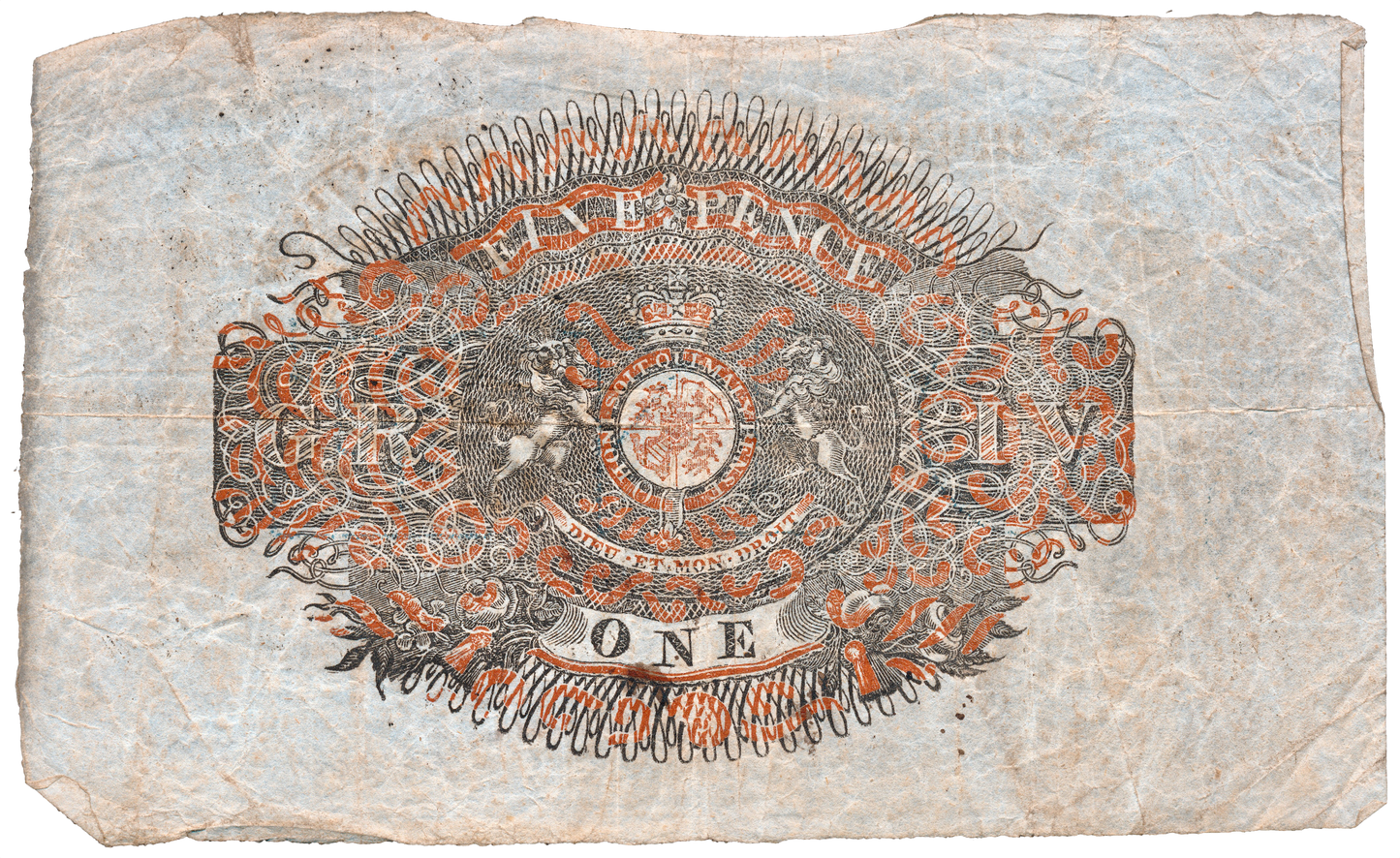 Norwich & Swaffham Bank 1825 £1 banknote Outing 1609i