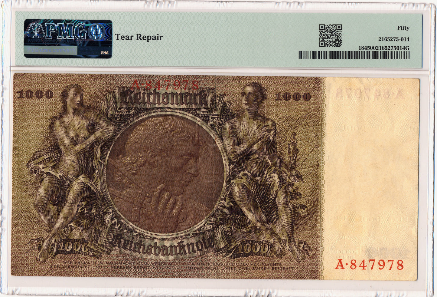 GERMANY P.184 1936 1000 Reichsmark AUNC